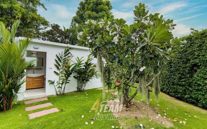 Smart House Valley Hua Hin, pool villa Hua Hin for sale, renovated villa Hua Hin, 3-bedroom villa Hua Hin, turnkey villa Hua Hin, saltwater pool Hua Hin, secure gated community Hua Hin, Hua Hin property for sale, Hua Hin fitness pool