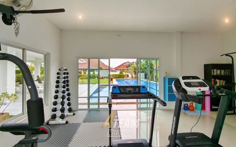Smart House Valley Hua Hin, pool villa Hua Hin for sale, renovated villa Hua Hin, 3-bedroom villa Hua Hin, turnkey villa Hua Hin, saltwater pool Hua Hin, secure gated community Hua Hin, Hua Hin property for sale, Hua Hin fitness pool