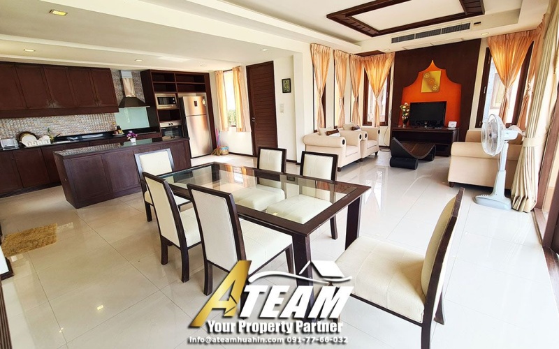 Lakeside-poolvilla-for-sale-hua-hin-Takiap-diningroom