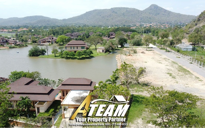 Lakeside-poolvilla-for-sale-hua-hin-Takiap-drone
