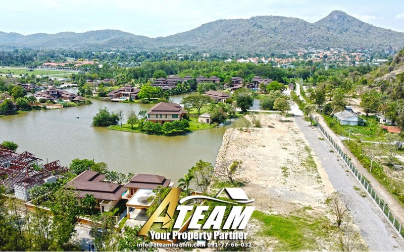 Lakeside-poolvilla-for-sale-hua-hin-Takiap-drone2