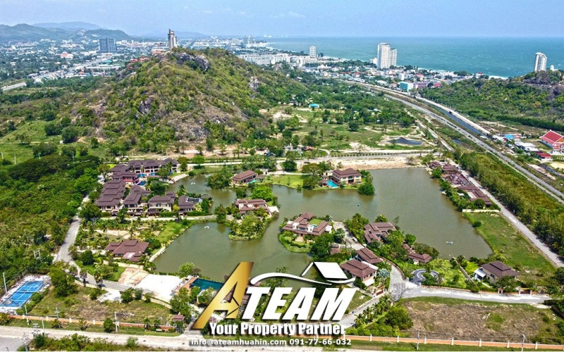Lakeside-poolvilla-for-sale-hua-hin-Takiap-drone4
