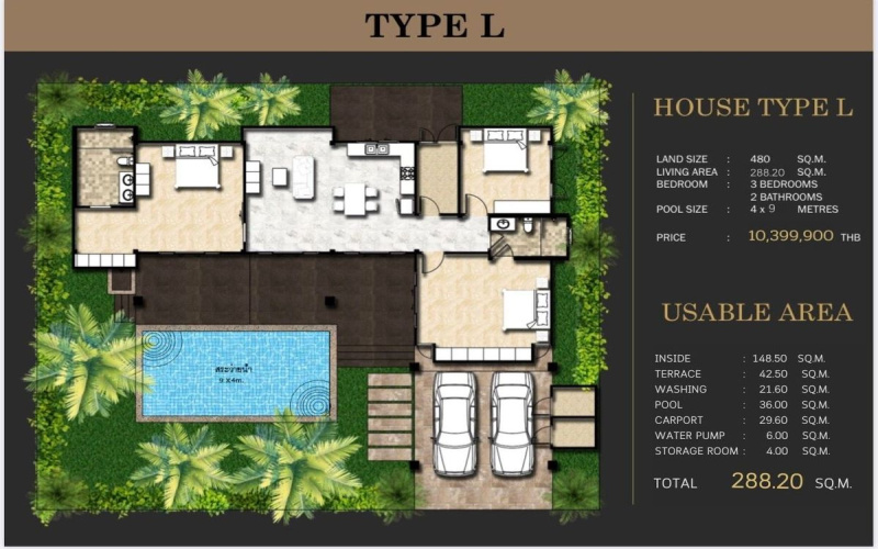 Hua Hin, Hua Hin Center 77110, 3 Bedrooms, 2 Bathrooms, House / Villa, For Sale,1103, A-Team Real estate