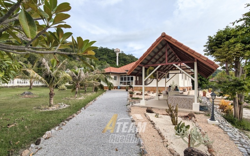 Khao Tao house for sale, Hua Hin property, Hua Hin villa, big land Hua Hin, 2 rai Hua Hin, mountain view Hua Hin, garden house Hua Hin, Khao Tao real estate