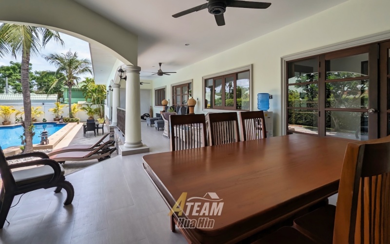 Hua Hin pool villa for sale, Stuart Park villa Hua Hin, 4 bedroom villa Hua Hin, freehold villa Hua Hin, Hua Hin property no common fees, Hua Hin real estate, villa with private pool Hua Hin, luxury villa Hua Hin, European kitchen villa Hua Hin, Hua Hin family villa