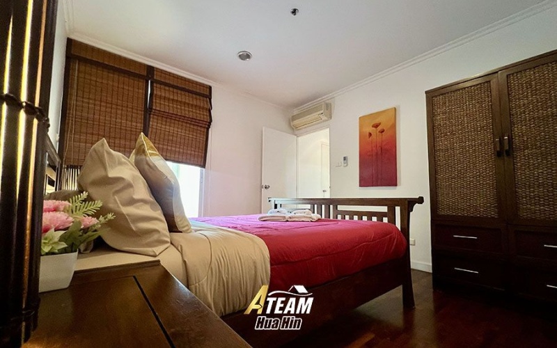 Hua Hin condo rental, Baan San Ploen, beachfront condo Hua Hin, 2 bedroom condo Hua Hin, long-term rental Hua Hin, sea view condo Hua Hin, central Hua Hin rental