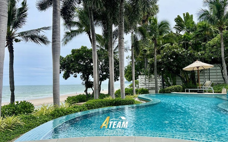 Hua Hin condo rental, Baan San Ploen, beachfront condo Hua Hin, 2 bedroom condo Hua Hin, long-term rental Hua Hin, sea view condo Hua Hin, central Hua Hin rental
