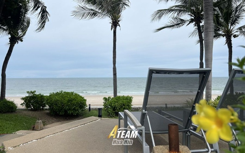 Hua Hin condo rental, Baan San Ploen, beachfront condo Hua Hin, 2 bedroom condo Hua Hin, long-term rental Hua Hin, sea view condo Hua Hin, central Hua Hin rental