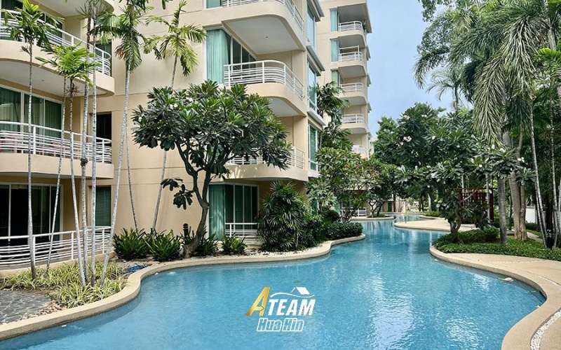 Hua Hin condo rental, Baan San Ploen, beachfront condo Hua Hin, 2 bedroom condo Hua Hin, long-term rental Hua Hin, sea view condo Hua Hin, central Hua Hin rental