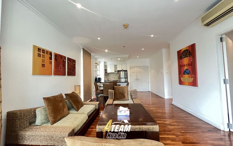 Hua Hin condo rental, Baan San Ploen, beachfront condo Hua Hin, 2 bedroom condo Hua Hin, long-term rental Hua Hin, sea view condo Hua Hin, central Hua Hin rental