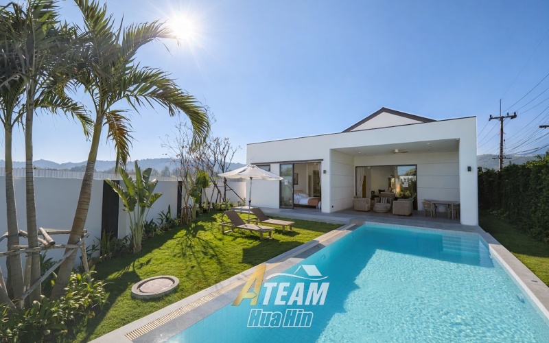 Hua Hin pool villas, modern villas Hua Hin, The Sky 126, villas for sale Hua Hin, Hua Hin property investment, pool villa project Hua Hin, luxury villas Hua Hin, Thailand villas for sale