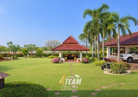 Exceptional 6-bedroom luxury pool villa on 3,200 sqm freehold land in Hunsa Residence, Nong Kae, Hua Hin. Ideal private estate or retreat.