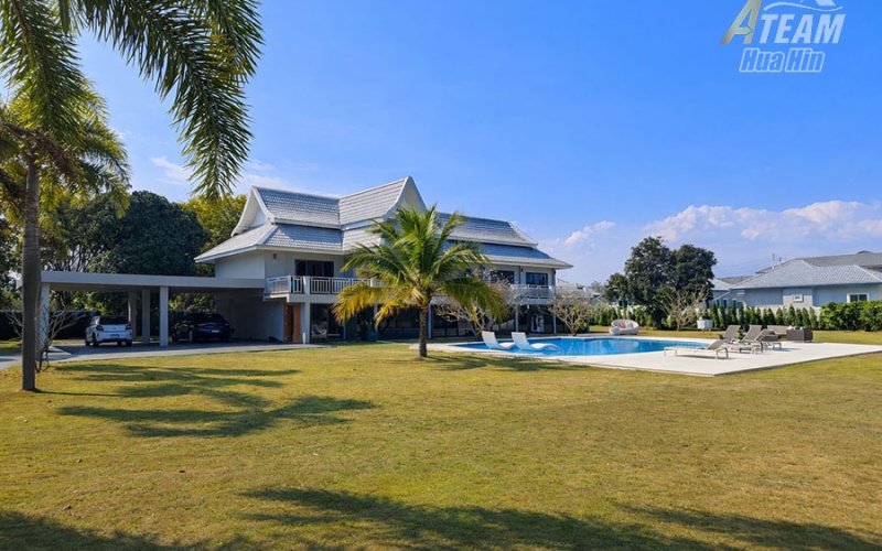 Hin Lek Fai estate, Hua Hin 4 rai property, Thai style villa Hua Hin, large land villa Thailand, freehold estate Hua Hin, luxury pool villa Hua Hin, Hua Hin land investment, private compound Hua Hin, tropical estate Thailand, Hua Hin property for sale