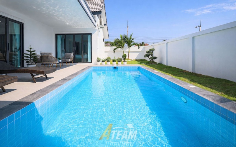 Hua Hin house for sale, Hua Hin pool villa, Soi 102 Hua Hin property, Hua Hin center house, modern villa Hua Hin, Hua Hin private pool house, open plan kitchen Hua Hin, fully furnished house Hua Hin, Hua Hin investment property, house near Market Village Hua Hin