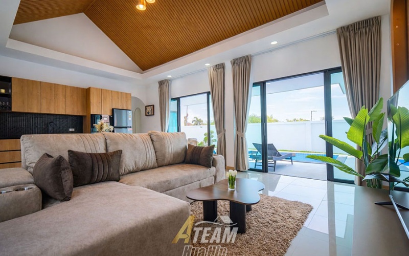 Hua Hin house for sale, Hua Hin pool villa, Soi 102 Hua Hin property, Hua Hin center house, modern villa Hua Hin, Hua Hin private pool house, open plan kitchen Hua Hin, fully furnished house Hua Hin, Hua Hin investment property, house near Market Village Hua Hin