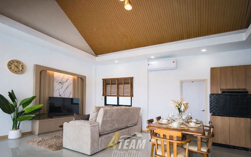 Hua Hin house for sale, Hua Hin pool villa, Soi 102 Hua Hin property, Hua Hin center house, modern villa Hua Hin, Hua Hin private pool house, open plan kitchen Hua Hin, fully furnished house Hua Hin, Hua Hin investment property, house near Market Village Hua Hin