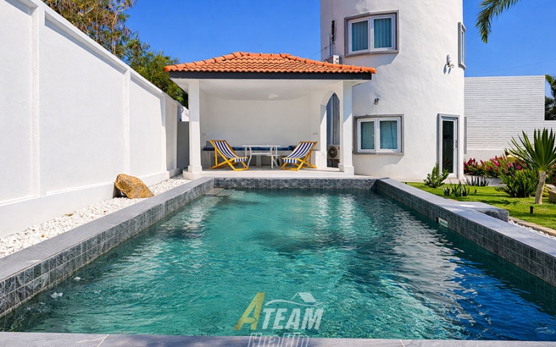 water tower house hua hin, house for rent hua hin, hin lek fai house rent, unique house hua hin, pool villa hua hin rent, hua hin mountain view house, property hua hin rental, ateam hua hin property