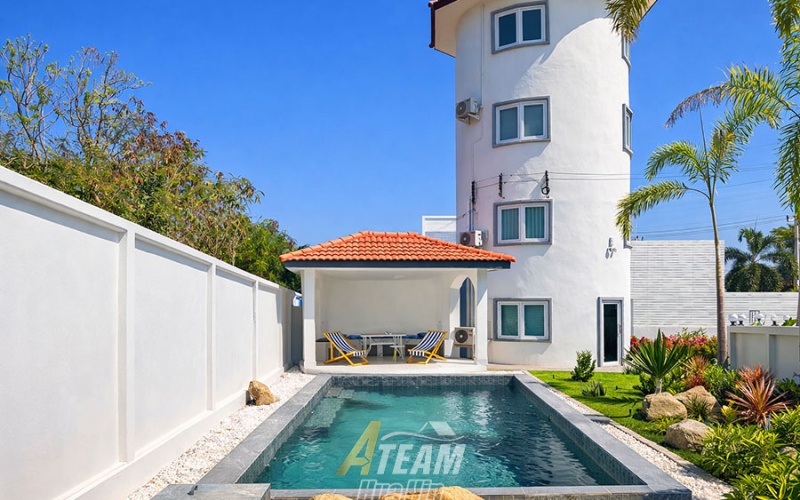 water tower house hua hin, house for rent hua hin, hin lek fai house rent, unique house hua hin, pool villa hua hin rent, hua hin mountain view house, property hua hin rental, ateam hua hin property