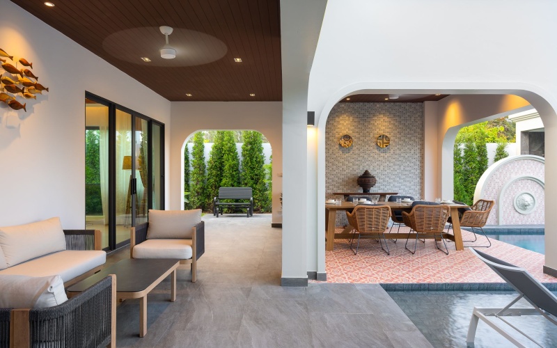 Balinese villa Hua Hin, Black Mountain villa for sale, luxury pool villa Hua Hin, mountain view villa Hua Hin, Hua Hin property for sale, tropical villa Thailand, furnished pool villa Hua Hin, golf area villa Hua Hin, luxury real estate Hua Hin, Black Mountain property