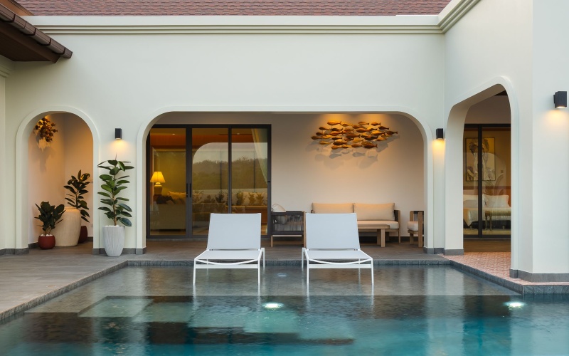 Balinese villa Hua Hin, Black Mountain villa for sale, luxury pool villa Hua Hin, mountain view villa Hua Hin, Hua Hin property for sale, tropical villa Thailand, furnished pool villa Hua Hin, golf area villa Hua Hin, luxury real estate Hua Hin, Black Mountain property