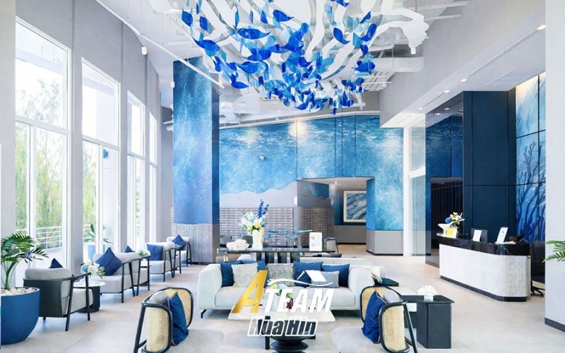 Supalai Blue Whale Hua Hin, condo for rent Hua Hin, sea view condo Hua Hin, 1 bedroom condo Hua Hin, high-rise condo Hua Hin, Hua Hin rental property, modern condo Hua Hin, beachfront area Hua Hin