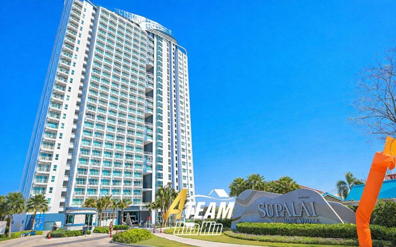 Supalai Blue Whale Hua Hin, condo for rent Hua Hin, sea view condo Hua Hin, 1 bedroom condo Hua Hin, high-rise condo Hua Hin, Hua Hin rental property, modern condo Hua Hin, beachfront area Hua Hin