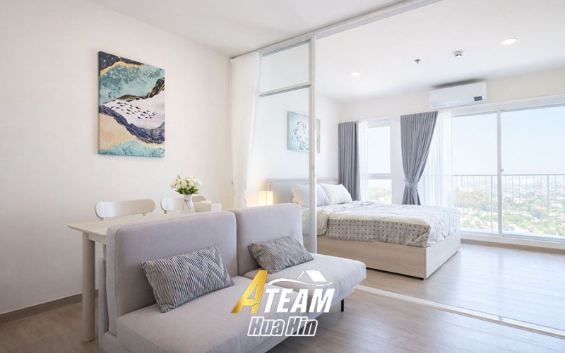 Supalai Blue Whale Hua Hin, condo for rent Hua Hin, sea view condo Hua Hin, 1 bedroom condo Hua Hin, high-rise condo Hua Hin, Hua Hin rental property, modern condo Hua Hin, beachfront area Hua Hin