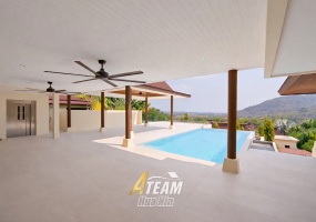 Brand-new 7-bedroom luxury villa in Panorama Khao Tao with infinity pool, sea and mountain views, 800 sqm living area, and 996 sqm land plot. A-Team Real estate Brand-new 7-bedroom luxury villa in Panorama Khao Tao with infinity pool, sea and mountain views, 800 sqm living area, and 996 sqm land plot. A-Team Real estate