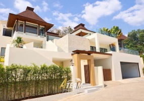 Brand-new 7-bedroom luxury villa in Panorama Khao Tao with infinity pool, sea and mountain views, 800 sqm living area, and 996 sqm land plot. A-Team Real estate