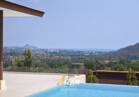 Brand-new 7-bedroom luxury villa in Panorama Khao Tao with infinity pool, sea and mountain views, 800 sqm living area, and 996 sqm land plot. A-Team Real estate Brand-new 7-bedroom luxury villa in Panorama Khao Tao with infinity pool, sea and mountain views, 800 sqm living area, and 996 sqm land plot. A-Team Real estate
