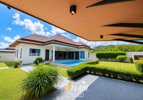 New 3-bedroom pool villa in Hin Lek Fai with mountain views, 230 sqm living area, 532 sqm land, private pool, modern kitchen, terrace, and quality upgrades. New 3-bedroom pool villa in Hin Lek Fai with mountain views, 230 sqm living area, 532 sqm land, private pool, modern kitchen, terrace, and quality upgrades.