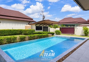 New 3-bedroom pool villa in Hin Lek Fai with mountain views, 230 sqm living area, 532 sqm land, private pool, modern kitchen, terrace, and quality upgrades.