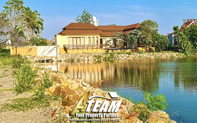 Lakeside-poolvilla-for-sale-hua-hin-Takiap-front-house