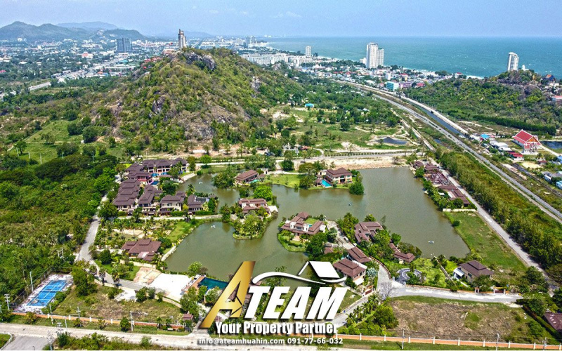 Lakeside-poolvilla-for-sale-hua-hin-Takiap-drone4