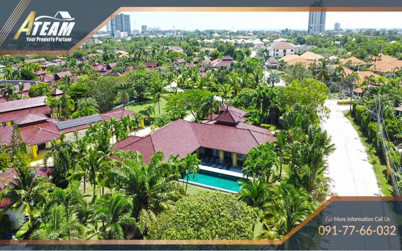 Bali-style-pool-villa-soi-114-for-sale-hua-hin-drone-5