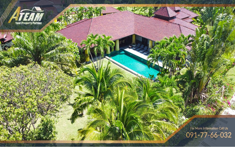 Bali-style-pool-villa-soi-114-for-sale-hua-hin-drone-6