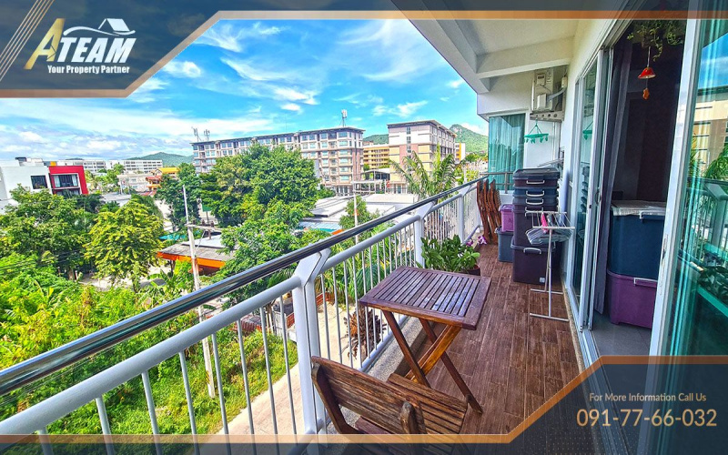 Hua Hin , Takiap, 2 Bedrooms, 1 Bathroom, Apartment / Condo, For Sale,1631, A-Team Real estate