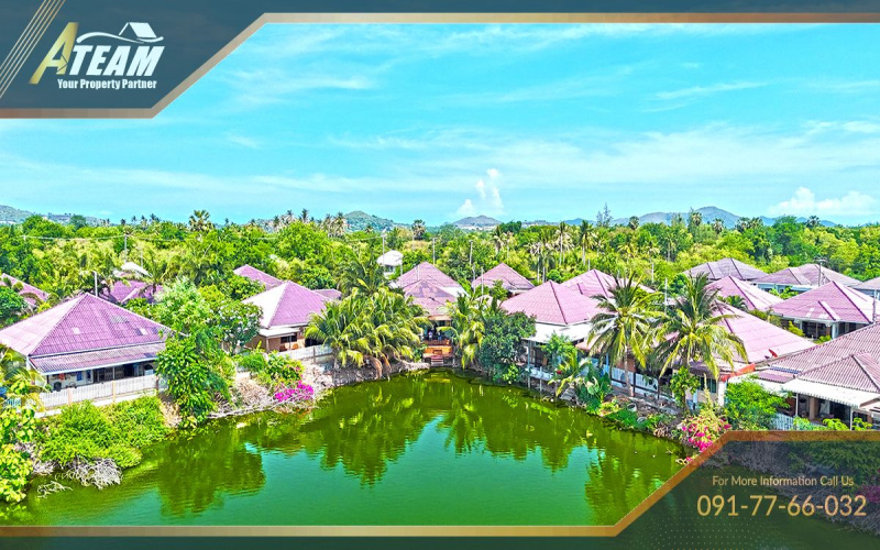 house for sale Hua Hin, lakeview house Pranburi, Hua Hin real estate, Wang Pong property, house near Khao Tao, property for sale Thailand, Hua Hin home investment, 3 bedroom house Hua Hin, no common fee villa, fully furnished house Hua Hin