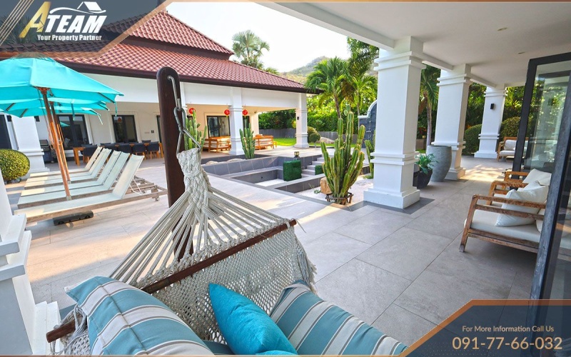 Hua Hin luxury villa, BelVida Estates, pool villa for sale, Hua Hin real estate, 5-bedroom villa Hua Hin, tropical villa Thailand, Blue Lotus Hua Hin, luxury property Hua Hin, investment property Thailand, BelVida Estates amenities