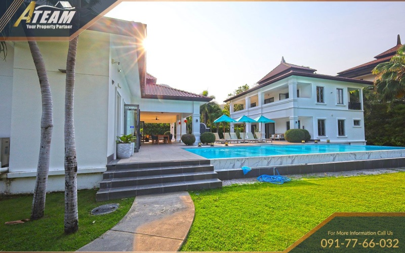 Hua Hin luxury villa, BelVida Estates, pool villa for sale, Hua Hin real estate, 5-bedroom villa Hua Hin, tropical villa Thailand, Blue Lotus Hua Hin, luxury property Hua Hin, investment property Thailand, BelVida Estates amenities