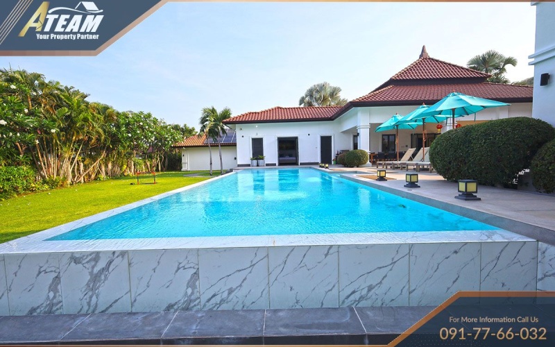 Hua Hin luxury villa, BelVida Estates, pool villa for sale, Hua Hin real estate, 5-bedroom villa Hua Hin, tropical villa Thailand, Blue Lotus Hua Hin, luxury property Hua Hin, investment property Thailand, BelVida Estates amenities