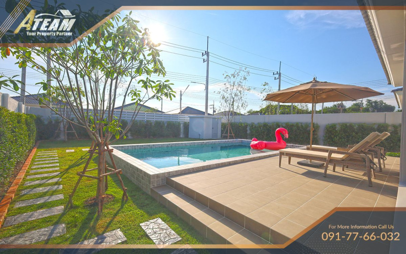 Lavalle Hua Hin villa, Soi 70 house for sale, Hua Hin property, 3-bedroom pool villa, Hua Hin real estate, villa with pool Hua Hin, ready to move in villa