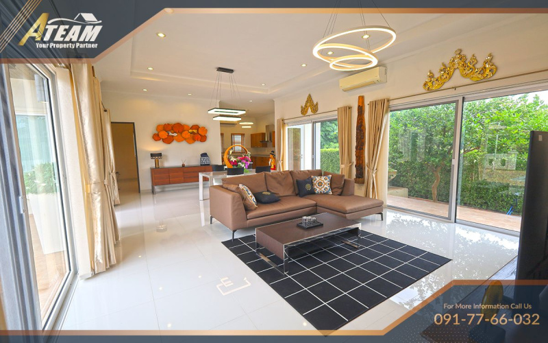 Hua Hin pool villa, Bor Fai property, house for sale Hua Hin, Nice Breeze 6, freehold villa Thailand, 3-bedroom villa Hua Hin, Hua Hin real estate, tropical villa Thailand, fully furnished villa Hua Hin, ATEAM Property Group