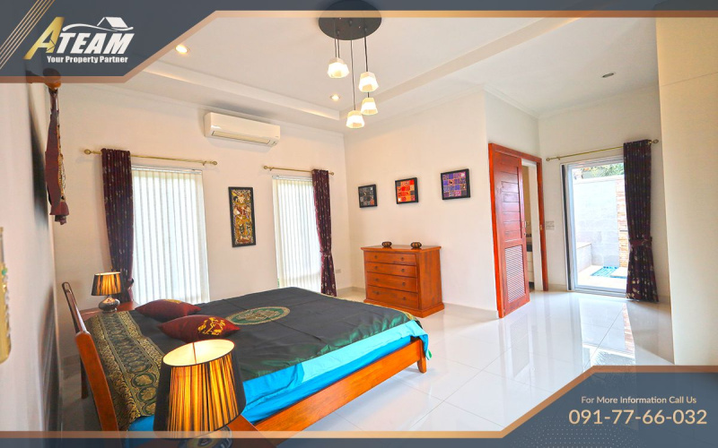 Hua Hin pool villa, Bor Fai property, house for sale Hua Hin, Nice Breeze 6, freehold villa Thailand, 3-bedroom villa Hua Hin, Hua Hin real estate, tropical villa Thailand, fully furnished villa Hua Hin, ATEAM Property Group