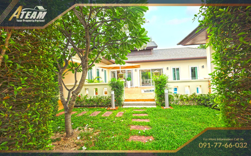 Hua Hin pool villa, Bor Fai property, house for sale Hua Hin, Nice Breeze 6, freehold villa Thailand, 3-bedroom villa Hua Hin, Hua Hin real estate, tropical villa Thailand, fully furnished villa Hua Hin, ATEAM Property Group