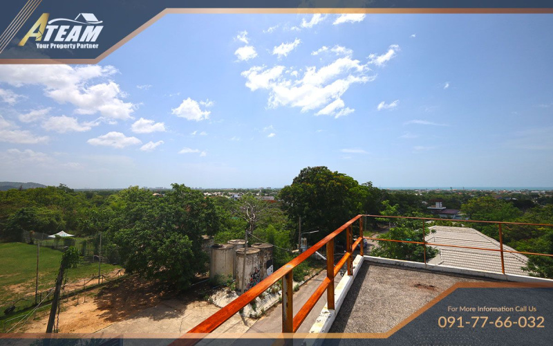 Hua Hin house for sale, Highland Seaview Village, sea view home Hua Hin, rooftop house Thailand, renovate house Hua Hin, affordable villa Hua Hin, Hua Hin real estate, mountain view house, Hua Hin renovation opportunity, property near Hua Hin beach