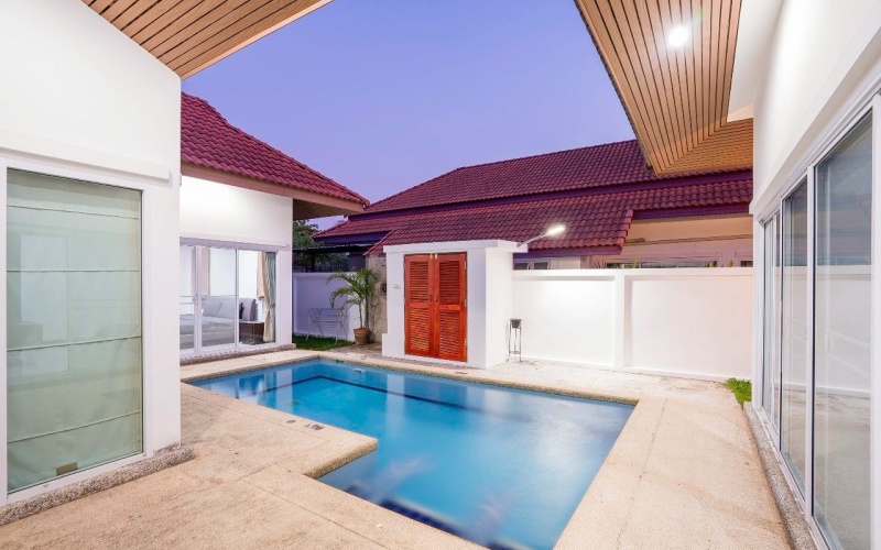 Hpool villa Hua Hin, Hin Lek Fai house for sale, freehold villa Hua Hin, 3 bedroom villa Hua Hin, Hua Hin property, house near Hua Hin beach, villa with no common fees, Hua Hin real estate, budget villa Hua Hin, villa for retirees Thailand

