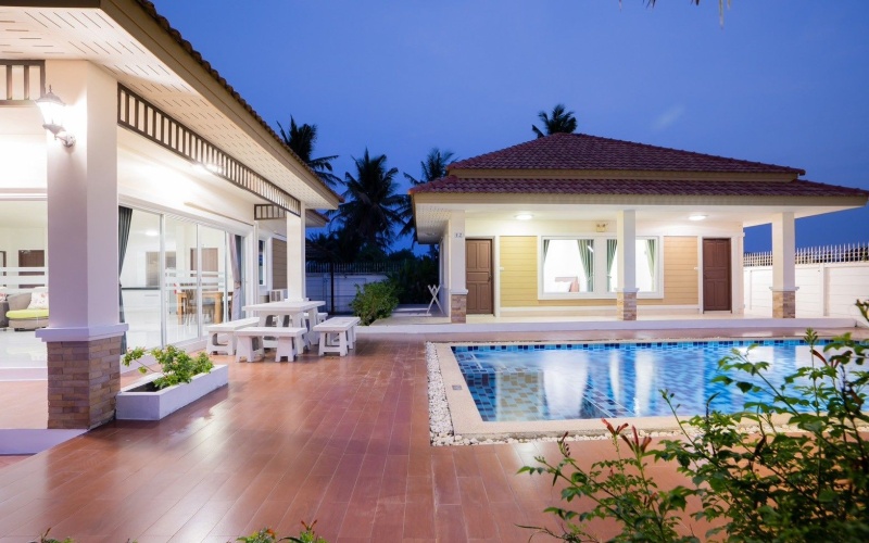4 bedroom pool villa Hua Hin, Hin Lek Fai house for sale, freehold villa Hua Hin, Hua Hin property for sale, large villa Hua Hin, no common fees, family villa Hua Hin, budget pool villa Thailand, real estate Hua Hin, house with land Hua Hin

