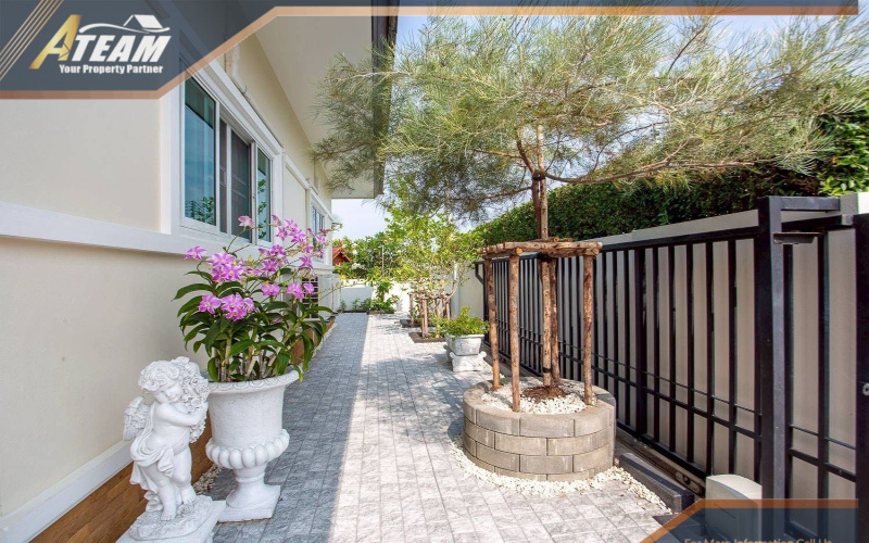 hua hin house for sale, pool villa hua hin, 3 bedroom villa thailand, fully furnished home hua hin, thai and western kitchen, hua hin property 7.8m, ready to move in, real estate hua hin, affordable house hua hin, storage room villa

