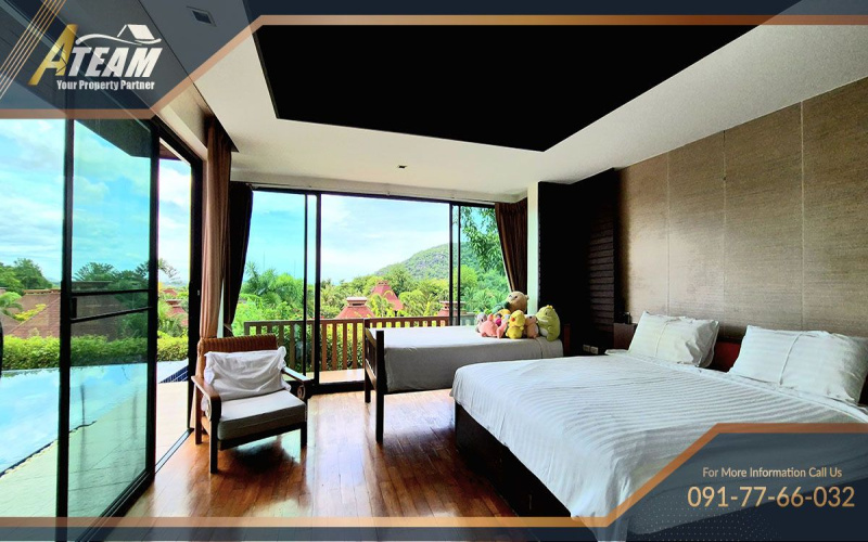 Khao Tao villa for sale, sea view villa Hua Hin, Panorama Pool Villas, Hua Hin property, 3-bedroom pool villa, freehold villa Thailand, house for sale Khao Tao, Hua Hin real estate, pool villa near beach, private garden villa